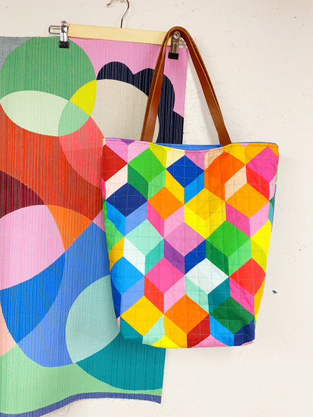 Simple quilted tote