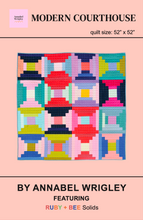 Load image into Gallery viewer, Modern Courthouse Quilt pattern - PDF Download