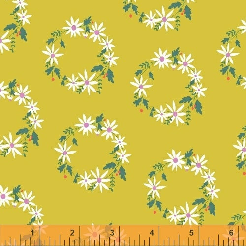 Daisy Chain - wreath yellow