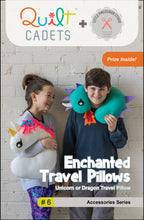 Load image into Gallery viewer, Quilt Cadets - Enchanted Travel Pillows
