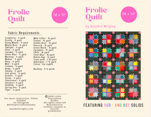 Load image into Gallery viewer, Frolic Quilt kit and paper pattern.
