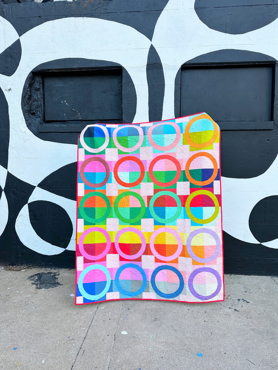 Toss Pattern Ring Toss Quilt pattern - paper pattern – Annabel Wrigley handmade