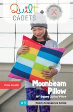 Load image into Gallery viewer, Quilt Cadets - Moonbeam pillow
