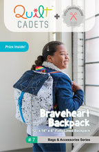 Load image into Gallery viewer, Quilt Cadets - Braveheart Backpack
