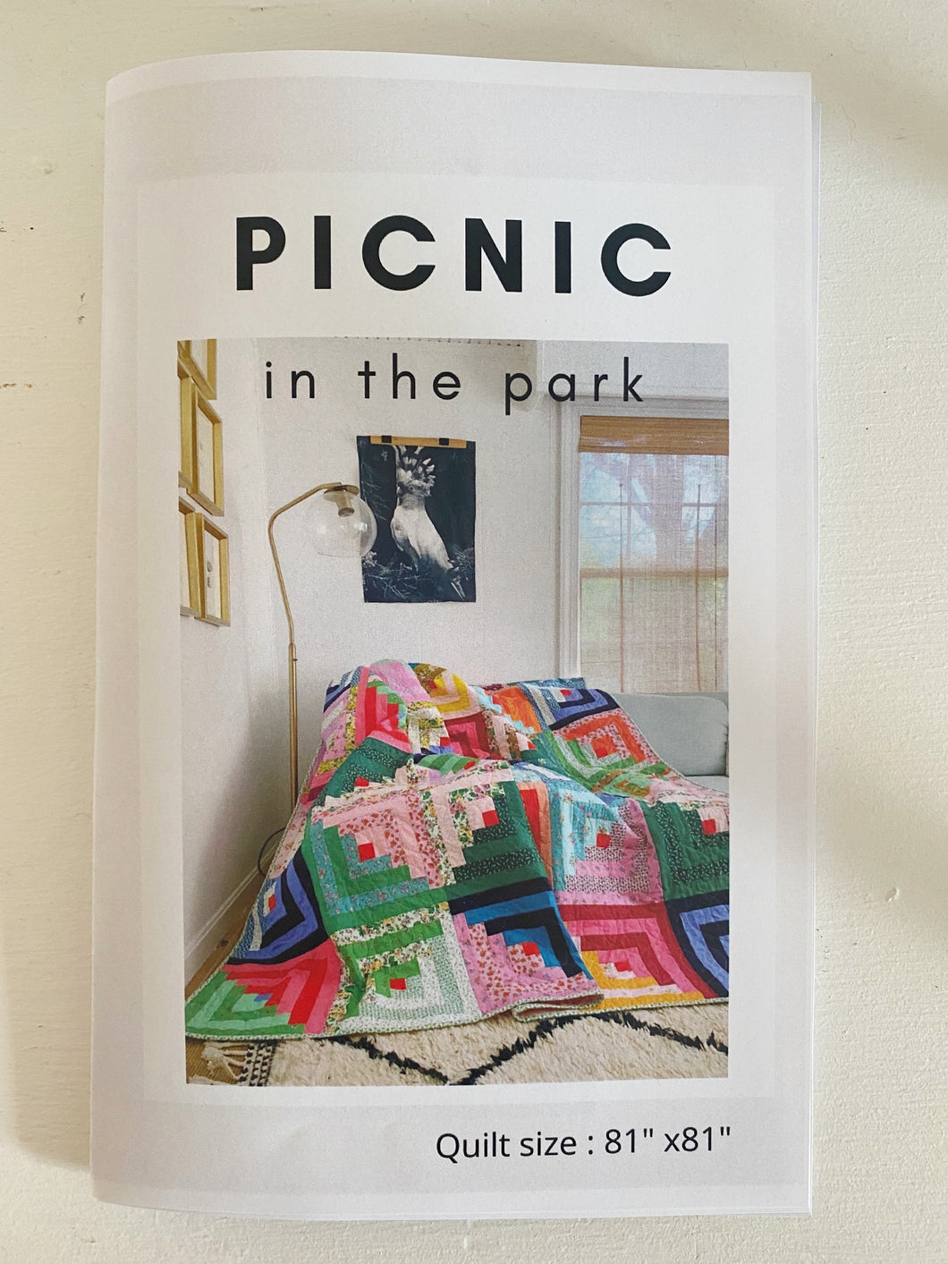 Picnic in the park printed pattern